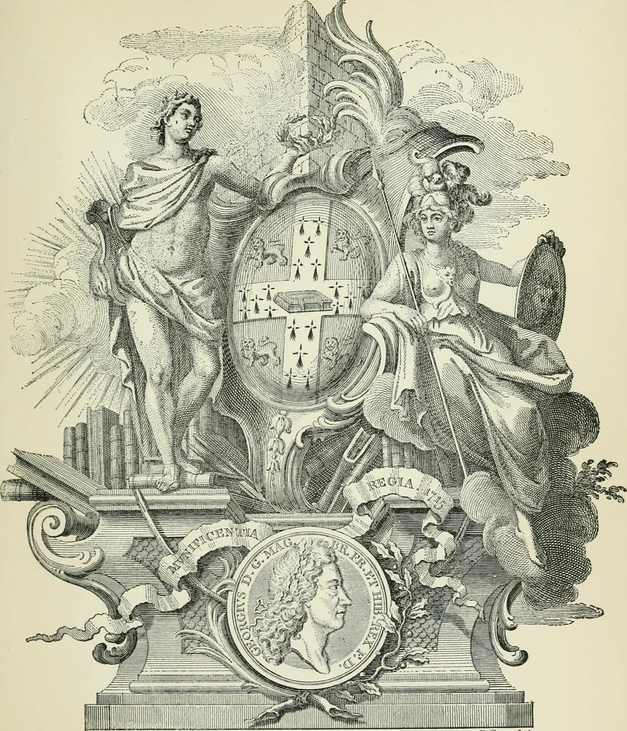 An illustration from Dated book-plates (Ex libris) with a treatise on their origin and development, 1895, leaf 201