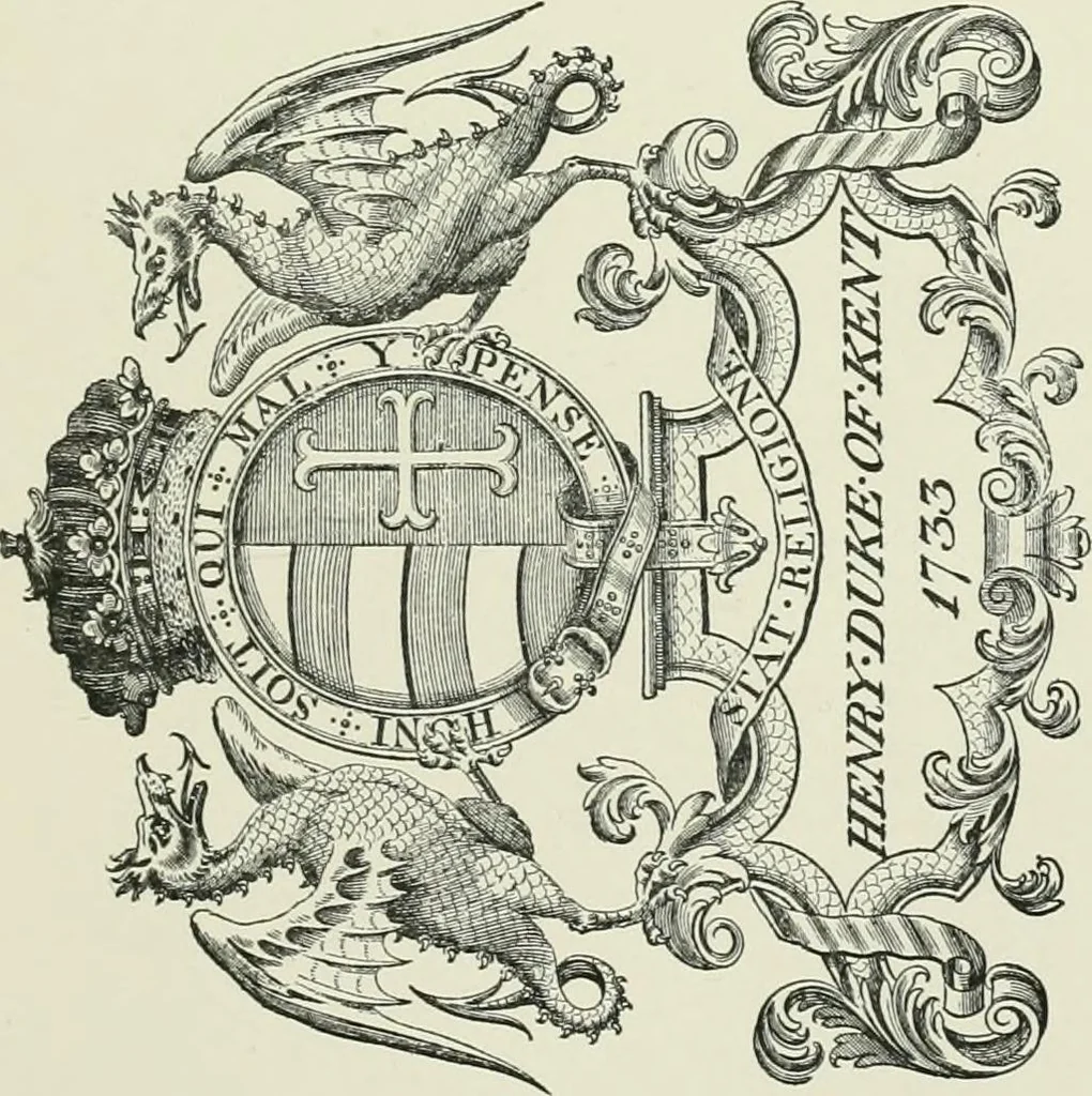 An illustration from Dated book-plates (Ex libris) with a treatise on their origin and development, 1895, leaf 221