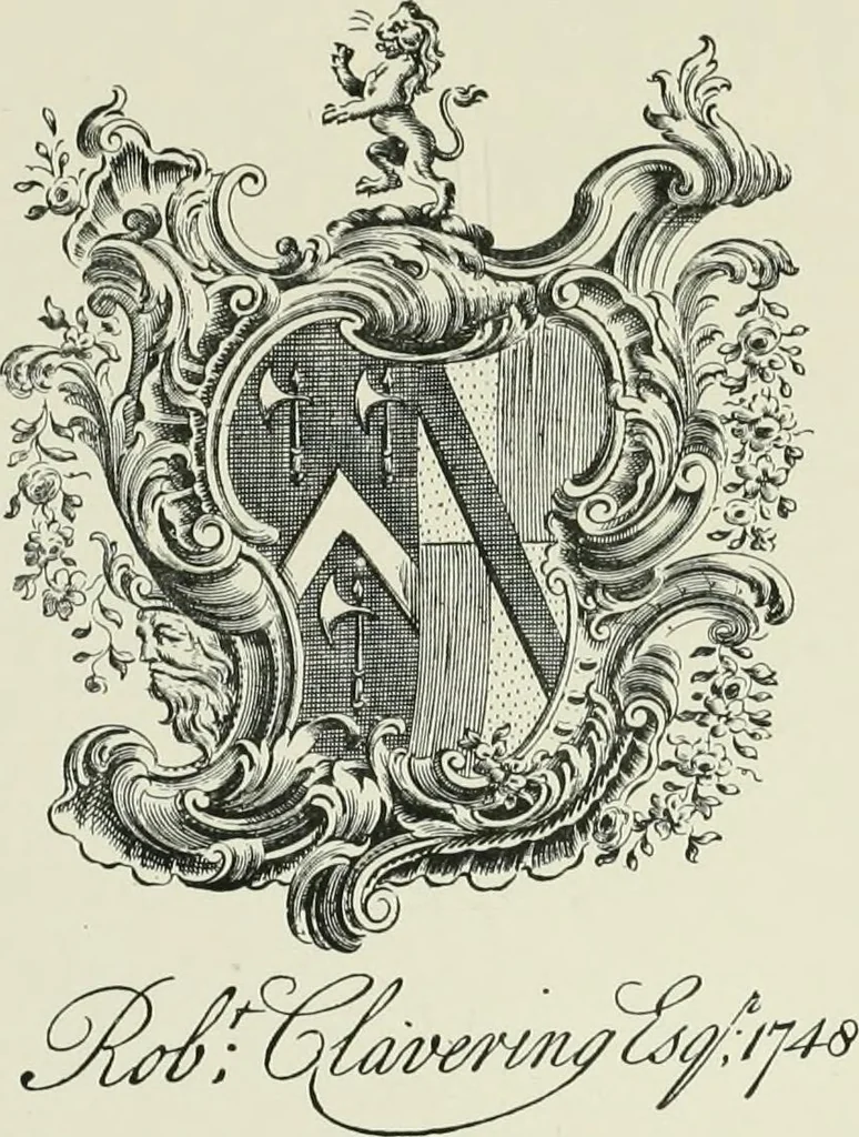 An illustration from Dated book-plates (Ex libris) with a treatise on their origin and development, 1895, leaf 241