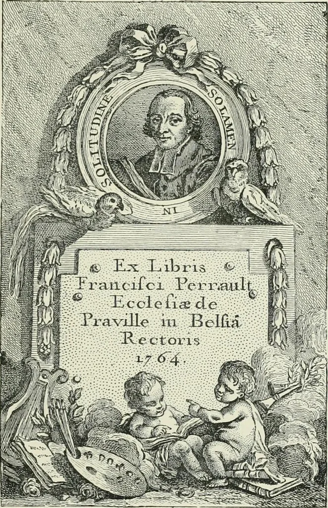 An illustration from Dated book-plates (Ex libris) with a treatise on their origin and development, 1895, leaf 299