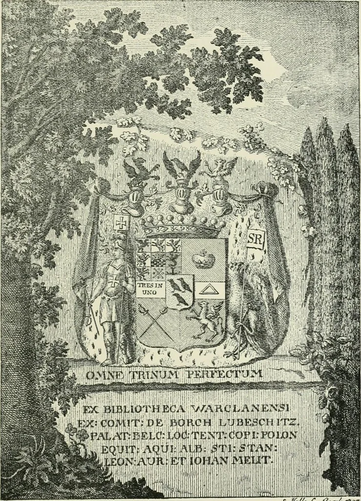 An illustration from Dated book-plates (Ex libris) with a treatise on their origin and development, 1895, leaf 311