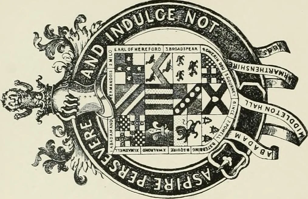 An illustration from Dated book-plates (Ex libris) with a treatise on their origin and development, 1895, leaf 324