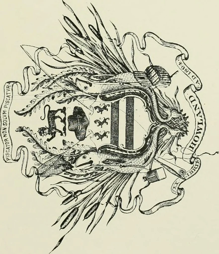 An illustration from Dated book-plates (Ex libris) with a treatise on their origin and development, 1895, leaf 333