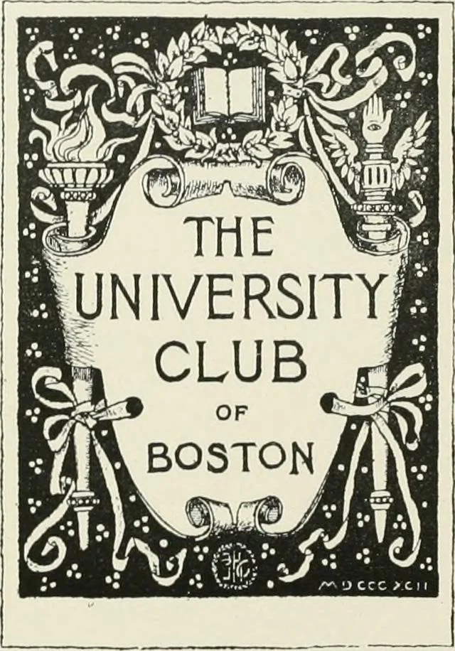An illustration from Dated book-plates (Ex libris) with a treatise on their origin and development, 1895, leaf 384
