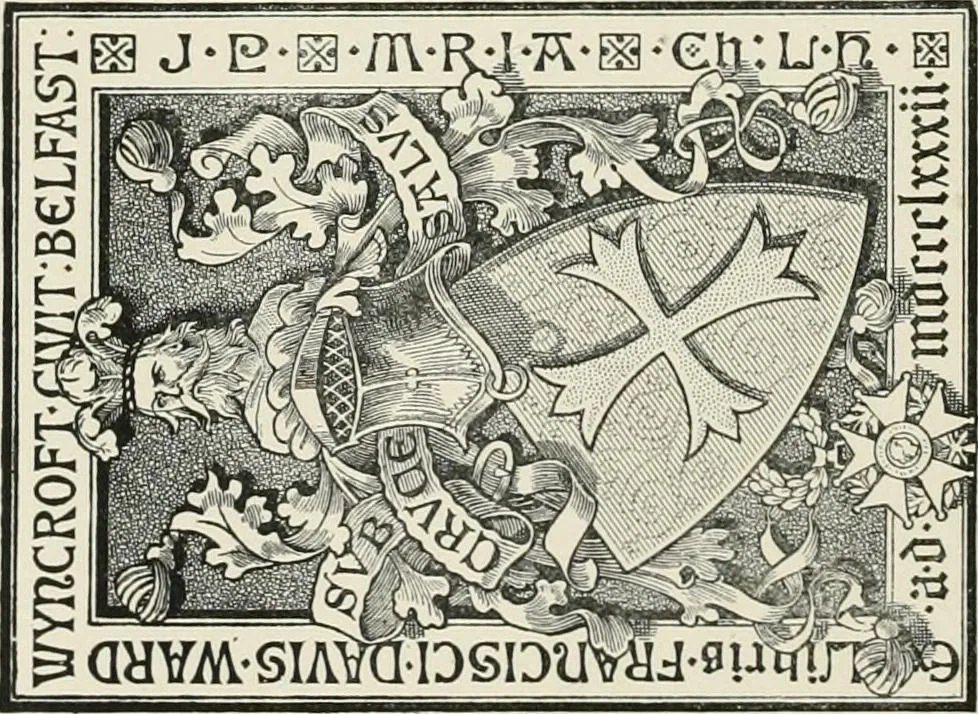 An illustration from Dated book-plates (Ex libris) with a treatise on their origin and development, 1895, leaf 426