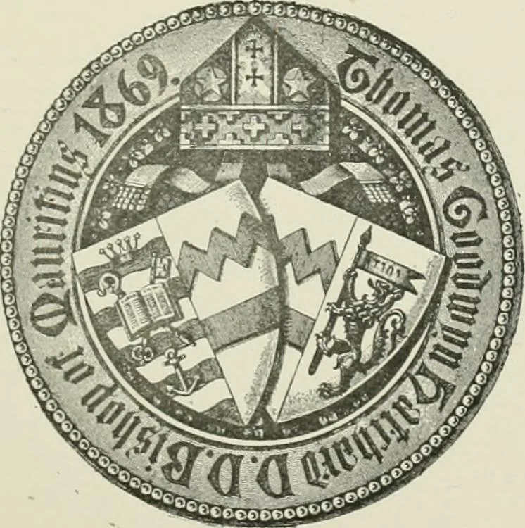 An illustration from Dated book-plates (Ex libris) with a treatise on their origin and development, 1895, leaf 437