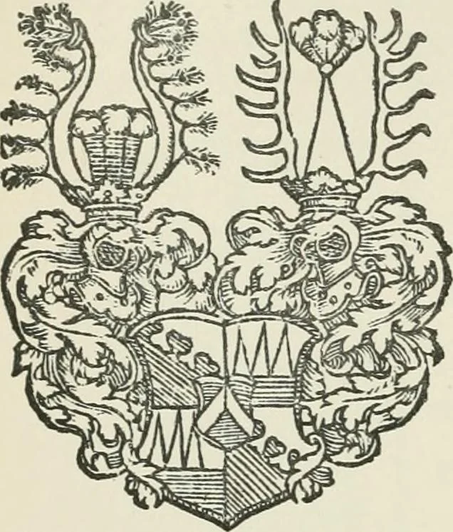 An illustration from Dated book-plates (Ex libris) with a treatise on their origin and development, 1895, leaf 44