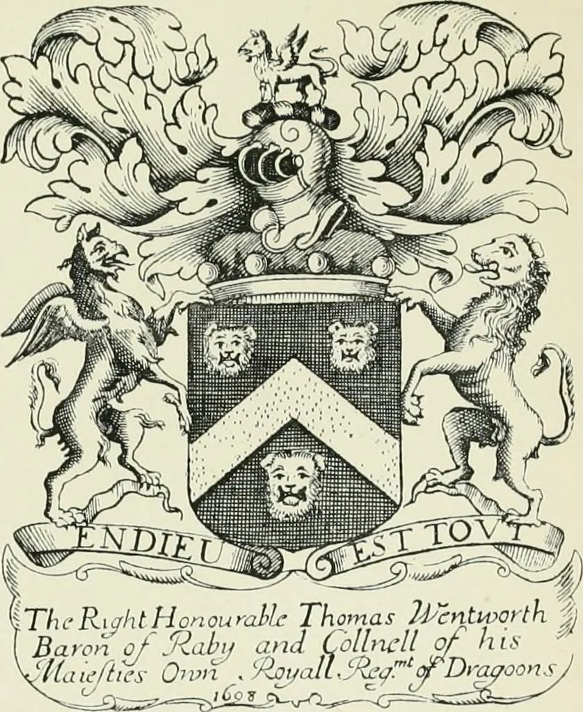 An illustration from Dated book-plates (Ex libris) with a treatise on their origin and development, 1895, leaf 61