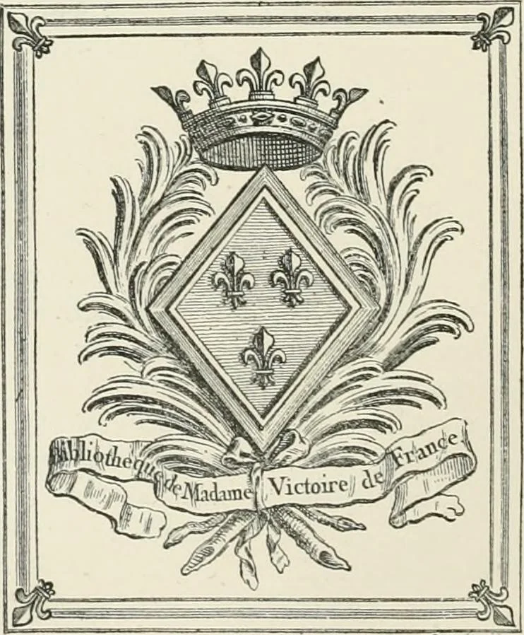 An illustration from Dated book-plates (Ex libris) with a treatise on their origin and development, 1895, leaf 64