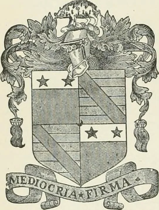 An illustration from Dated book-plates (Ex libris) with a treatise on their origin and development, 1895, leaf 98