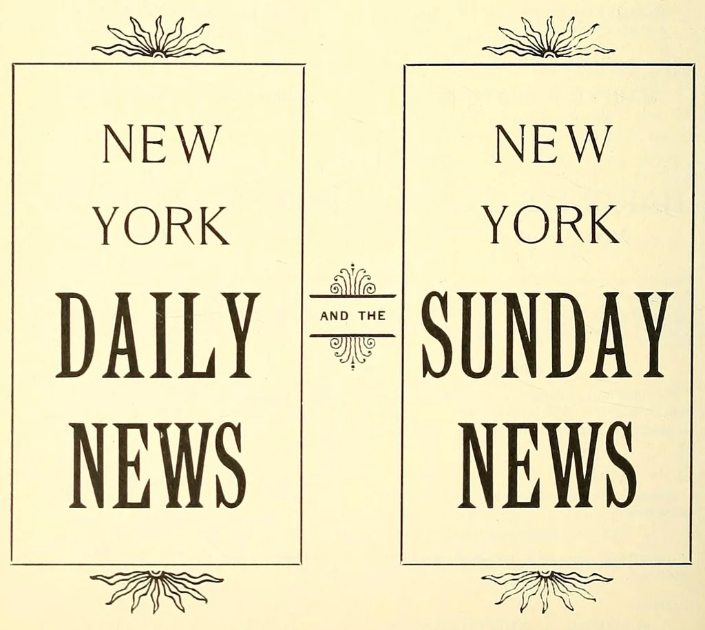 An illustration from The Dauchy Co.'s newspaper catalogue : a list of the newspapers and periodicals published in the United States and territories, and Canada, with date of establishment, frequency or day of issue, politics, denomination, nationality or special character, etc. .., 1897, leaf 658