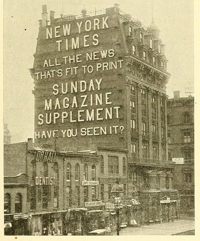 An illustration from The Dauchy Co.'s newspaper catalogue : a list of the newspapers and periodicals published in the United States and territories, and Canada, with date of establishment, frequency or day of issue, politics, denomination, nationality or special character, etc. .., 1897, leaf 661