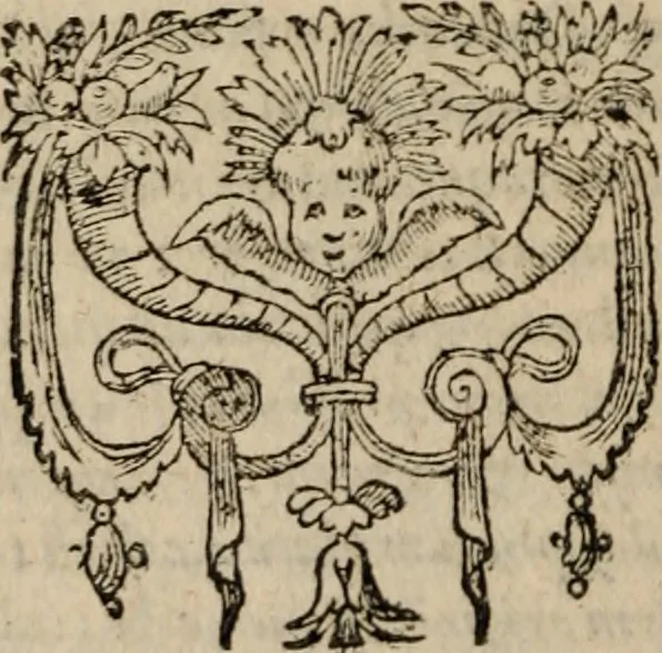 An illustration from D. Aurelii Augustini Hipponensis Episcopi, De Civitate Dei libri XXII veterum exemplarium collatione nunc demum castigagissimi facti, 1596, leaf 9