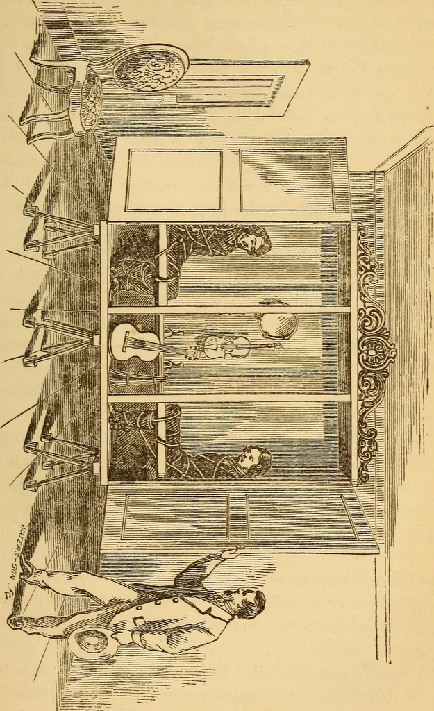 An illustration from The Davenport brothers, 1869, leaf 236