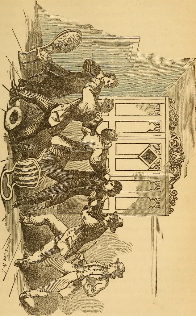 An illustration from The Davenport brothers, 1869, leaf 246