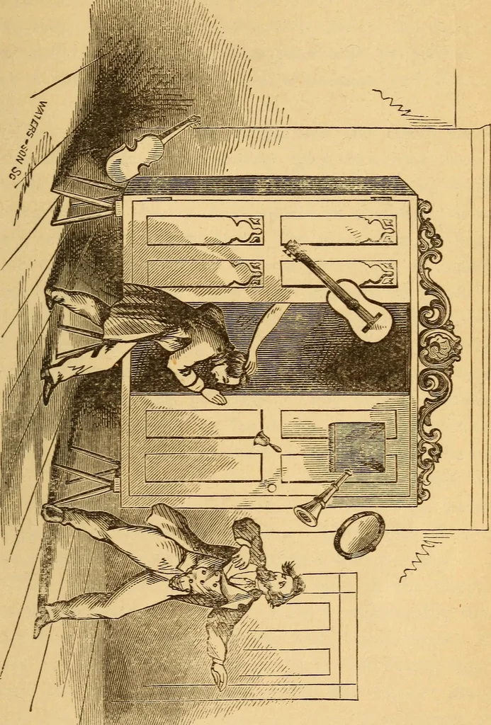 An illustration from The Davenport brothers, 1869, leaf 310