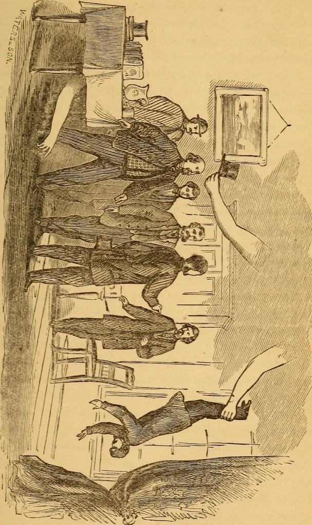 An illustration from The Davenport brothers, 1869, leaf 56
