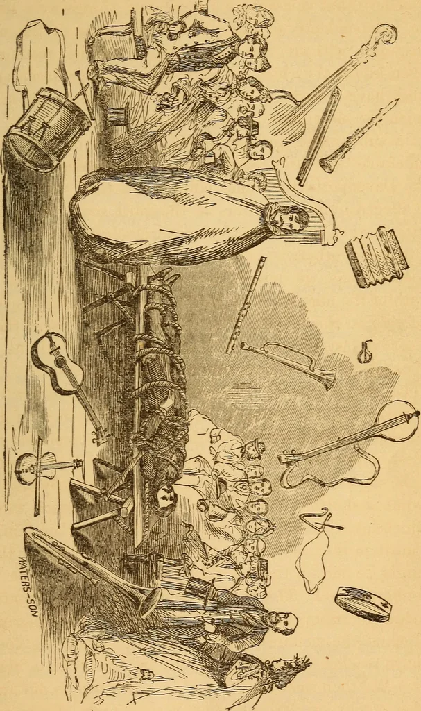 An illustration from The Davenport brothers, 1869, leaf 98
