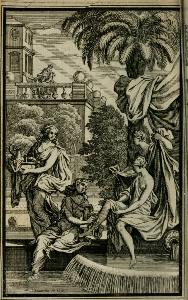 An illustration from David, poème héroïque, 1660, leaf 191