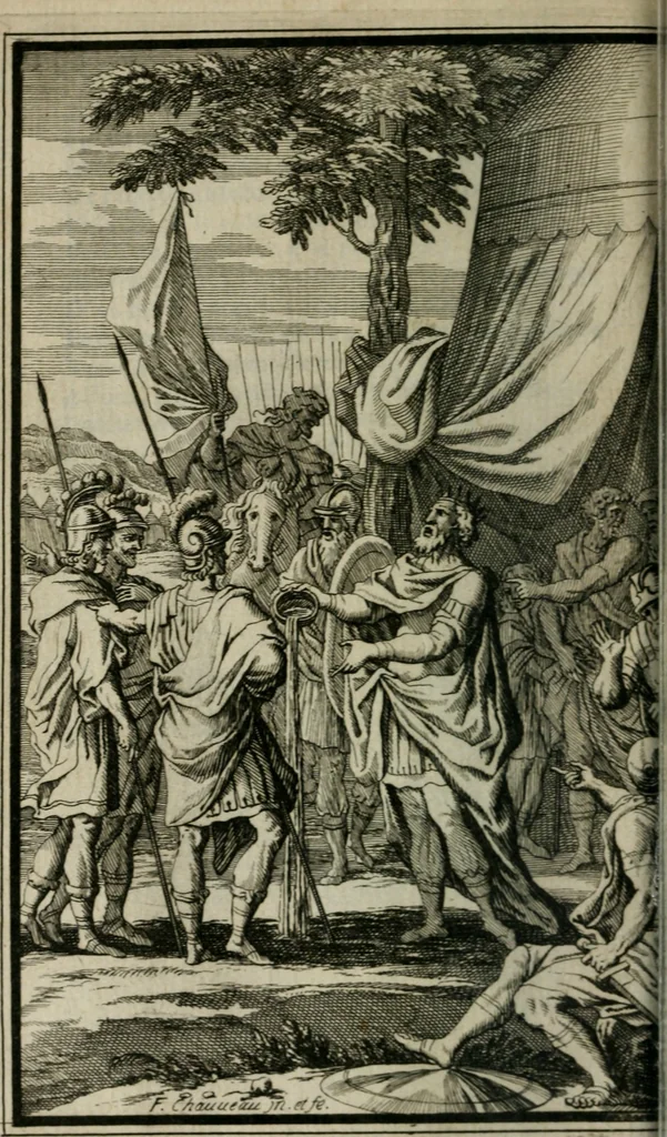 An illustration from David, poème héroïque, 1660, leaf 271