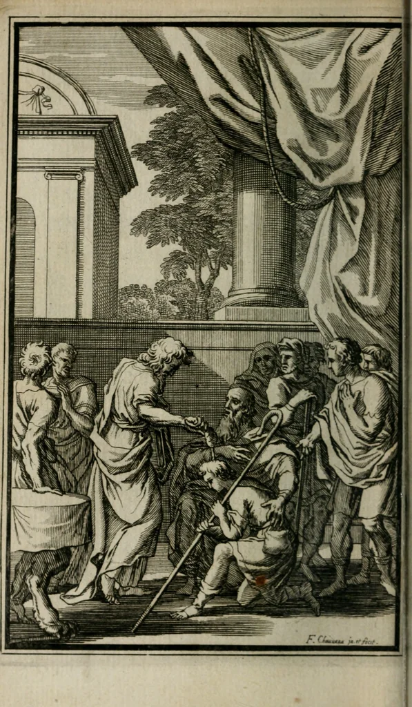 An illustration from David, poème héroïque, 1660, leaf 29