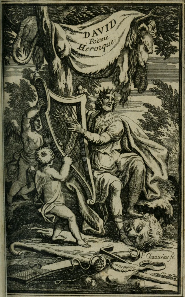 An illustration from David, poème héroïque, 1660, leaf 4