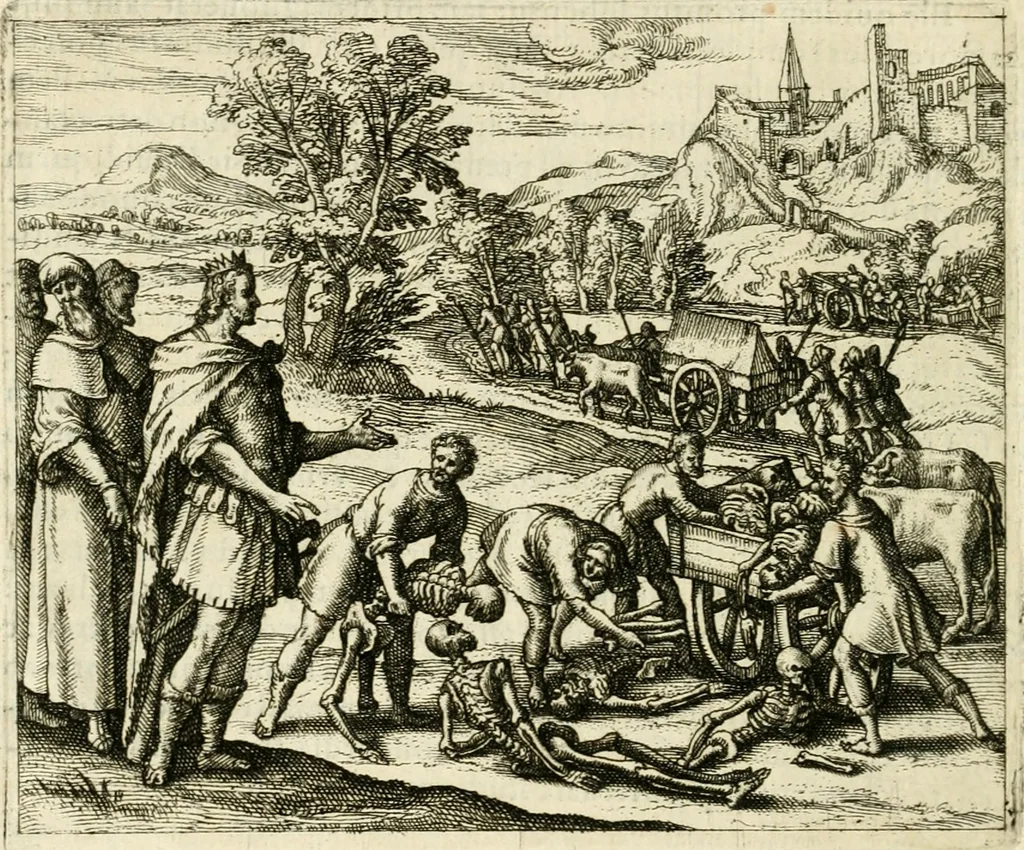 An illustration from David, virtvtis exercitatissimae probatum Deo spectaculum : ex Dauidis pastoris, militis, ducis, exsulis ac prophetae exemplis, 1597, leaf 133