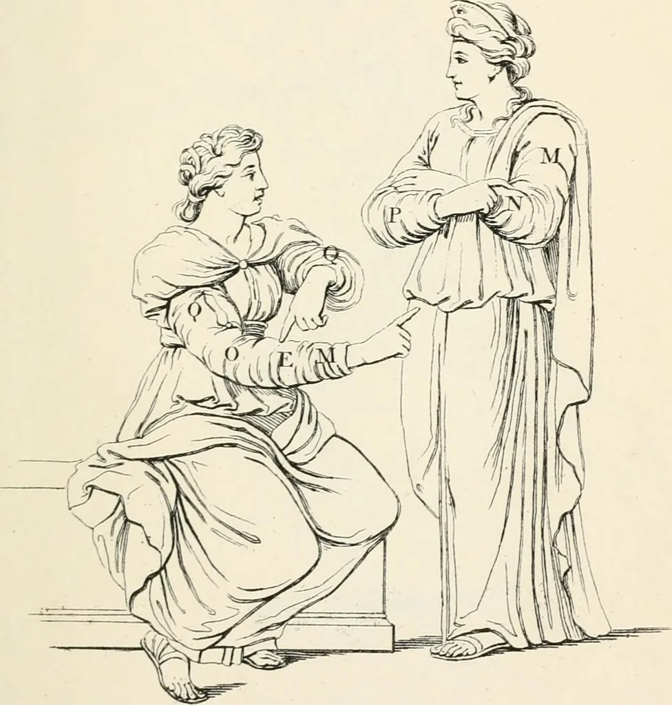 An illustration from A treatise on painting, 1835, leaf 389