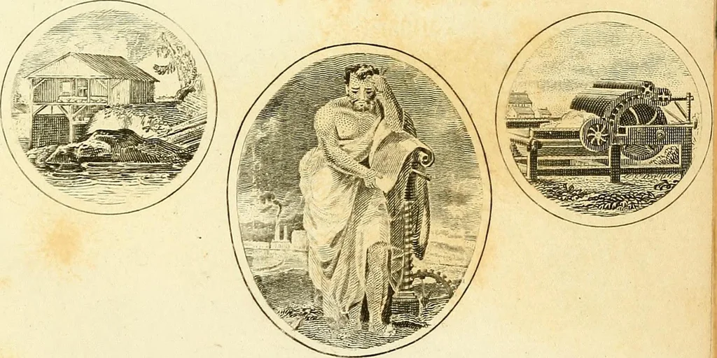 An illustration from Davis's manual of magnetism : including galvanism, magnetism, electro-magnetism, electro-dynamics, magneto-electricity, and thermo-electricity, 1854, leaf 10