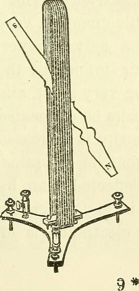 An illustration from Davis's manual of magnetism : including galvanism, magnetism, electro-magnetism, electro-dynamics, magneto-electricity, and thermo-electricity, 1854, leaf 118