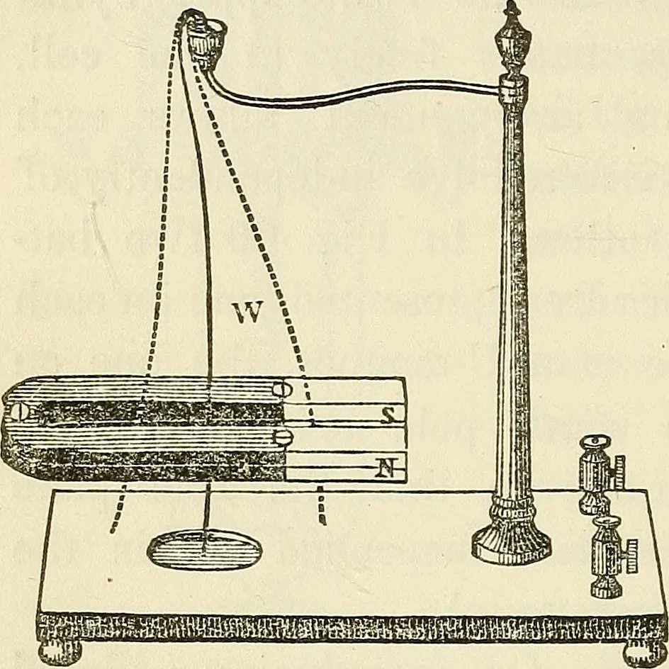 An illustration from Davis's manual of magnetism : including galvanism, magnetism, electro-magnetism, electro-dynamics, magneto-electricity, and thermo-electricity, 1854, leaf 127