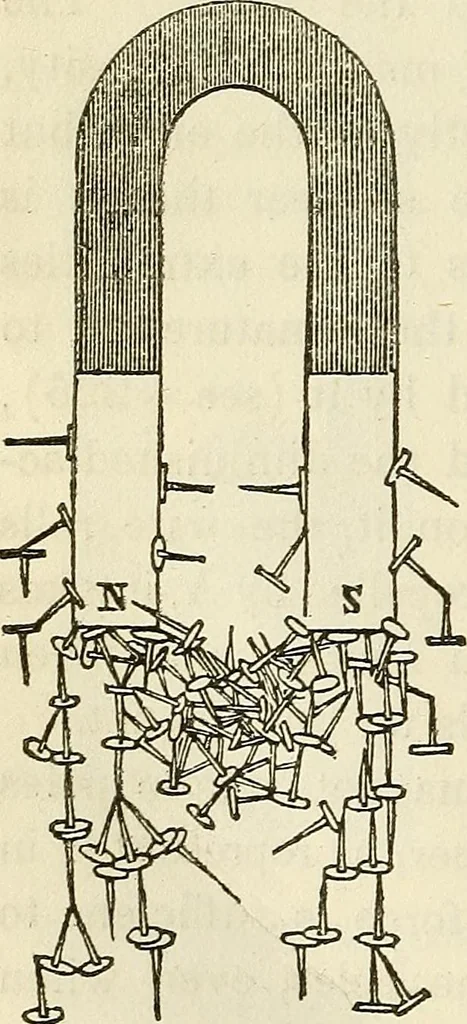 An illustration from Davis's manual of magnetism : including galvanism, magnetism, electro-magnetism, electro-dynamics, magneto-electricity, and thermo-electricity, 1854, leaf 163