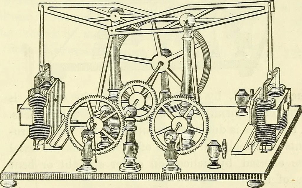 An illustration from Davis's manual of magnetism : including galvanism, magnetism, electro-magnetism, electro-dynamics, magneto-electricity, and thermo-electricity, 1854, leaf 200