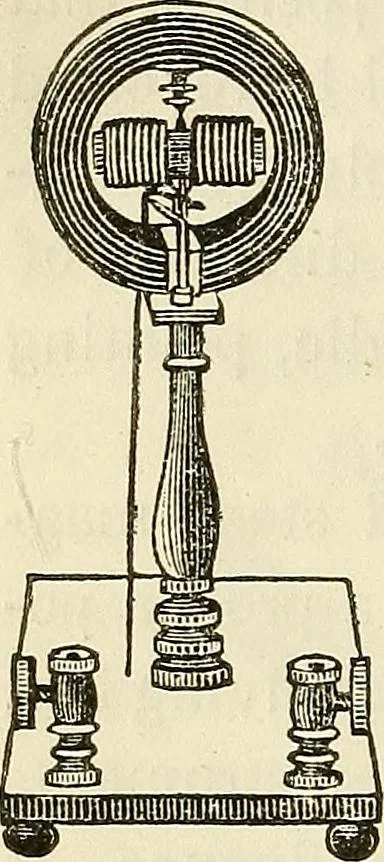 An illustration from Davis's manual of magnetism : including galvanism, magnetism, electro-magnetism, electro-dynamics, magneto-electricity, and thermo-electricity, 1854, leaf 235