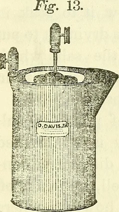 An illustration from Davis's manual of magnetism : including galvanism, magnetism, electro-magnetism, electro-dynamics, magneto-electricity, and thermo-electricity, 1854, leaf 40