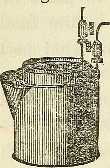 An illustration from Davis's manual of magnetism : including galvanism, magnetism, electro-magnetism, electro-dynamics, magneto-electricity, and thermo-electricity, 1854, leaf 41