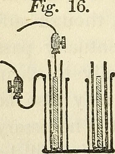 An illustration from Davis's manual of magnetism : including galvanism, magnetism, electro-magnetism, electro-dynamics, magneto-electricity, and thermo-electricity, 1854, leaf 41