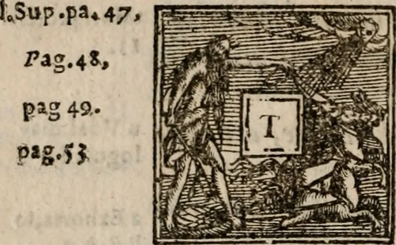 An illustration from Davngerovs positions and proceedings : published and practised within this Iland of Brytaine, vnder pretence of Reformation, and for the Presbiteriall discipline, 1593, leaf 69