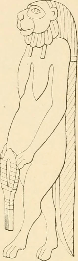 An illustration from The dawn of astronomy; a study of the temple-worship and mythology of the ancient Egyptians, 1894, leaf 166