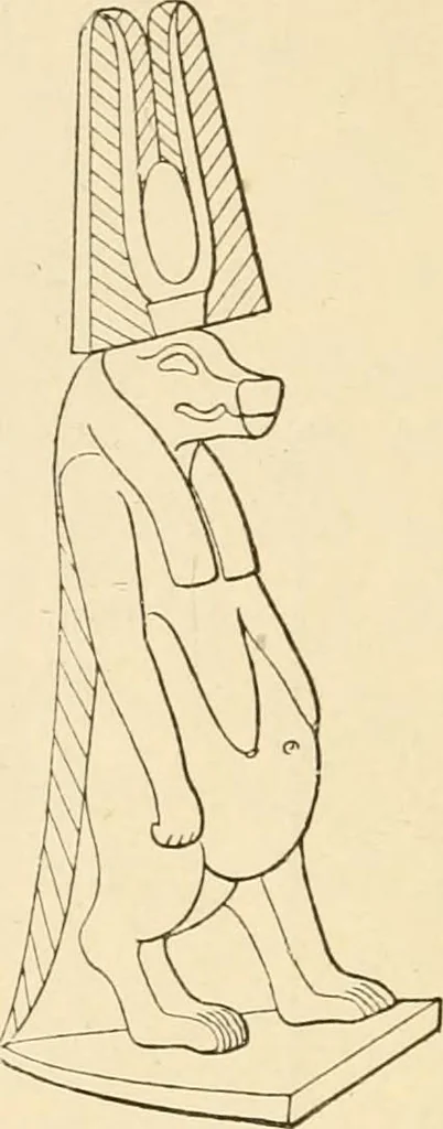 An illustration from The dawn of astronomy; a study of the temple-worship and mythology of the ancient Egyptians, 1894, leaf 166