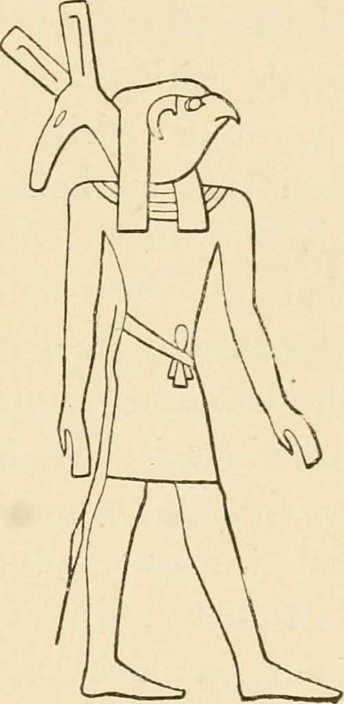 An illustration from The dawn of astronomy; a study of the temple-worship and mythology of the ancient Egyptians, 1894, leaf 169