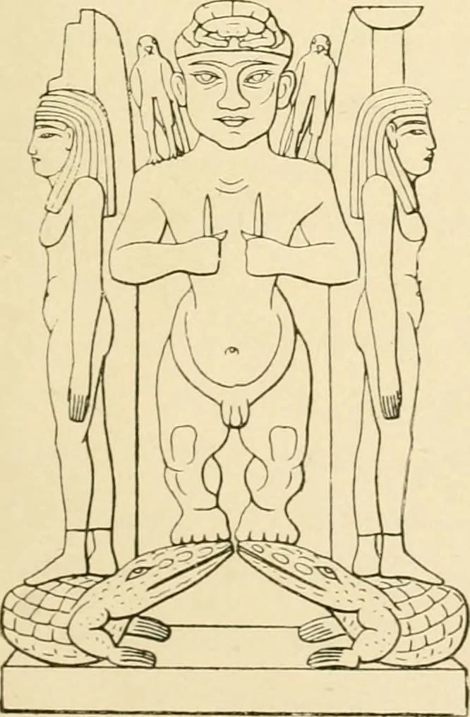 An illustration from The dawn of astronomy; a study of the temple-worship and mythology of the ancient Egyptians, 1894, leaf 171