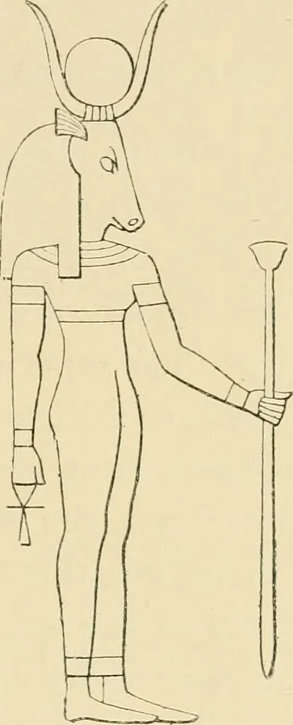 An illustration from The dawn of astronomy; a study of the temple-worship and mythology of the ancient Egyptians, 1894, leaf 239