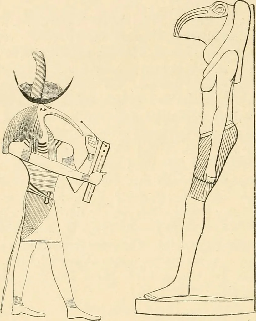 An illustration from The dawn of astronomy; a study of the temple-worship and mythology of the ancient Egyptians, 1894, leaf 252