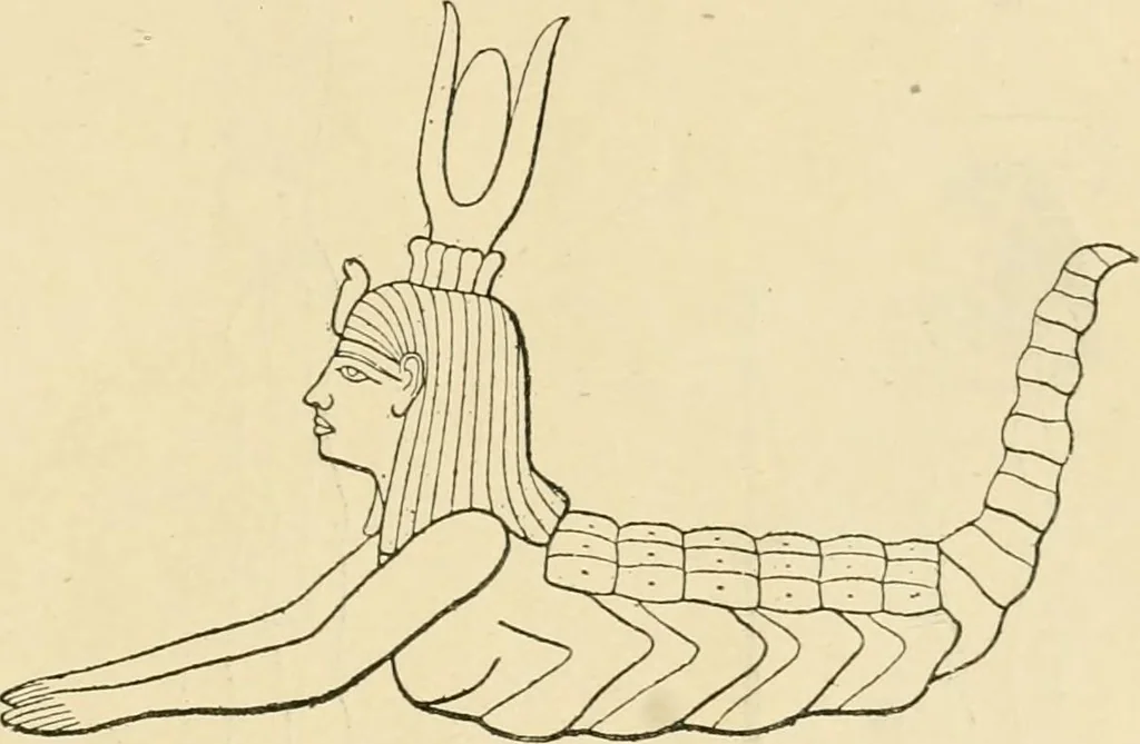 An illustration from The dawn of astronomy; a study of the temple-worship and mythology of the ancient Egyptians, 1894, leaf 309