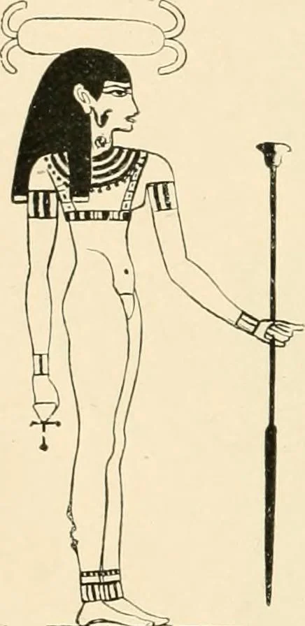 An illustration from The dawn of astronomy; a study of the temple-worship and mythology of the ancient Egyptians, 1894, leaf 310