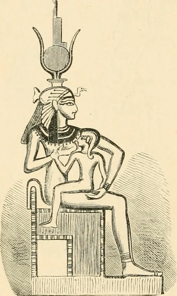 An illustration from The dawn of astronomy; a study of the temple-worship and mythology of the ancient Egyptians, 1894, leaf 312