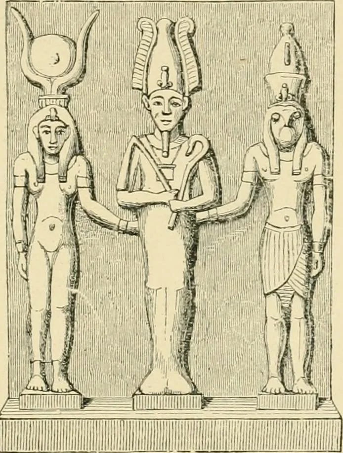 An illustration from The dawn of astronomy; a study of the temple-worship and mythology of the ancient Egyptians, 1894, leaf 317