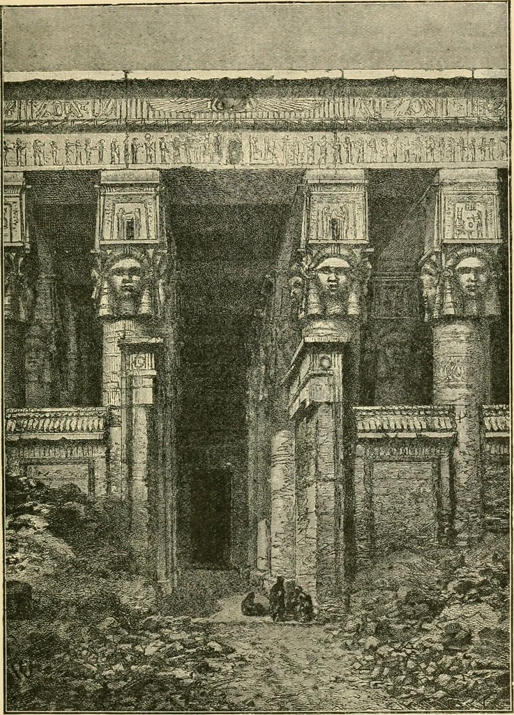 An illustration from The dawn of astronomy; a study of the temple-worship and mythology of the ancient Egyptians, 1894, leaf 35