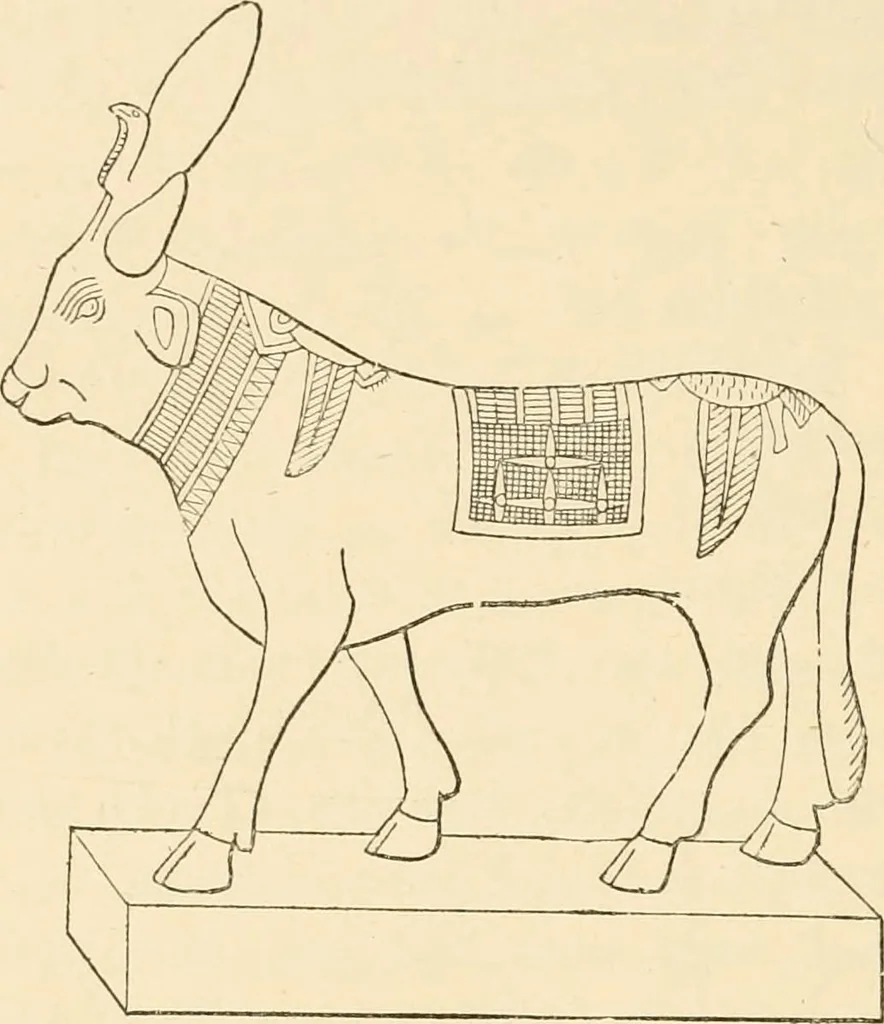 An illustration from The dawn of astronomy; a study of the temple-worship and mythology of the ancient Egyptians, 1894, leaf 350